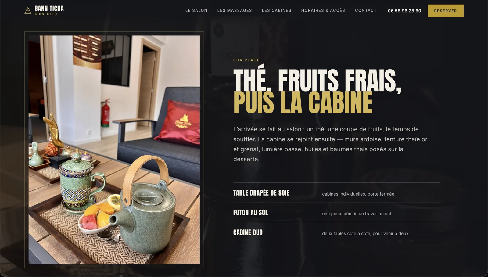Bann Ticha, Massage & bien-être